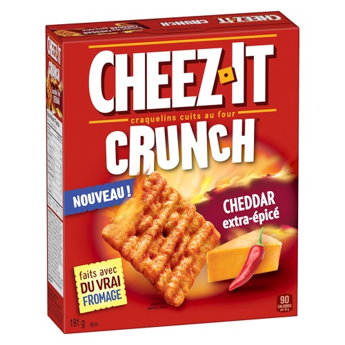 Kellogg's Cheez-It Crackers Scorching Hot Cheddar 191 g