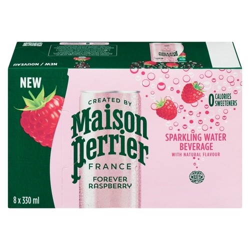 Maison Perrier Sparkling Water Forever Raspberry 8 x 330 ml (cans)