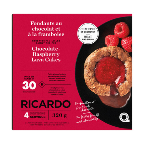 RICARDO Lava Cake Chocolate Raspberry 320 g (frozen)