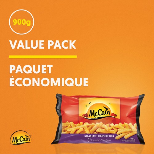 McCain Frozen Steak Cut Regular Fries 900 g