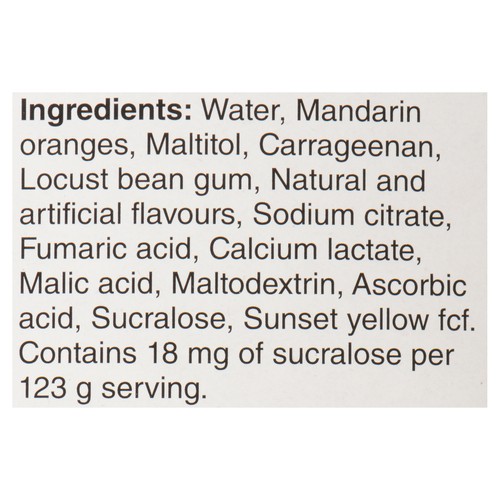 Dole No Sugar Added Mandarins In Orange Gel 4 x 123 g