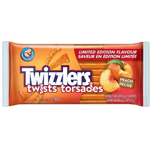 Twizzlers Candy Twist Limited Edition Peach 453 g