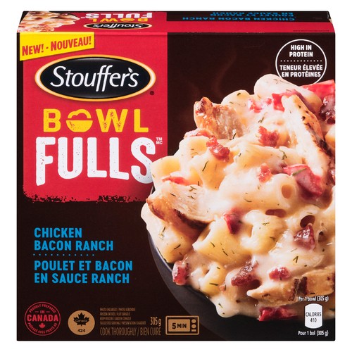 Stouffer's Frozen Meal Bowls Chicken Bacon Ranch 305 g