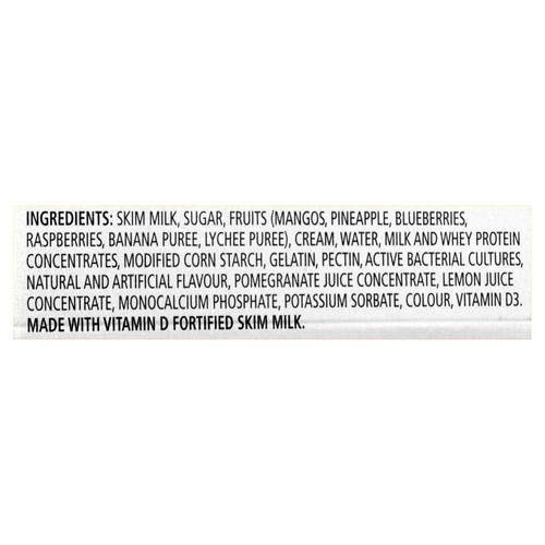 Yoplait Creamy Yogurt Tropical Value Size 16 x 100 g