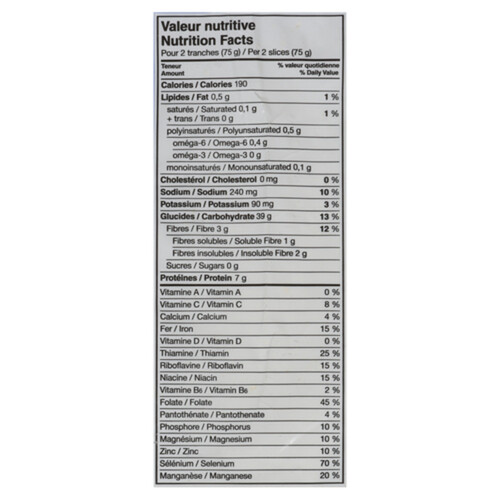 St-Méthode Club White Bread No Fat No Sugar 675 g