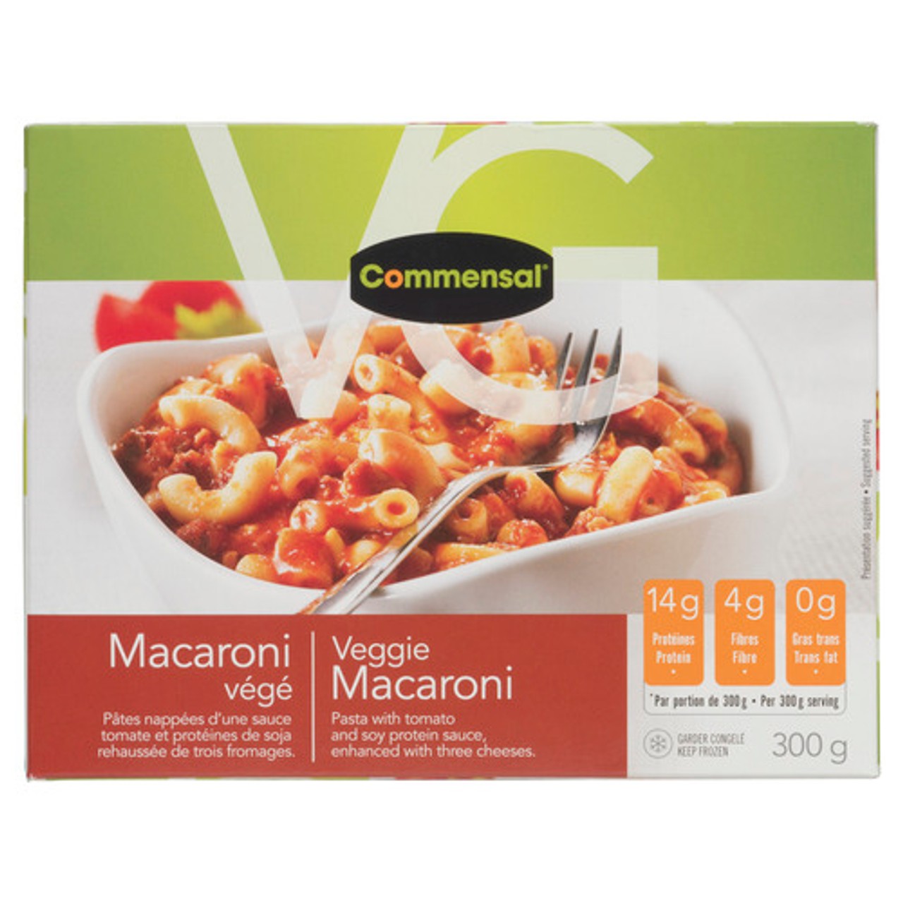 Commensal Frozen Dinner Veggie Macaroni 300 g - Voilà Online Groceries