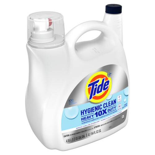 Tide Liquid Laundry Detergent Hygienic Clean 100 Loads 4.55 L