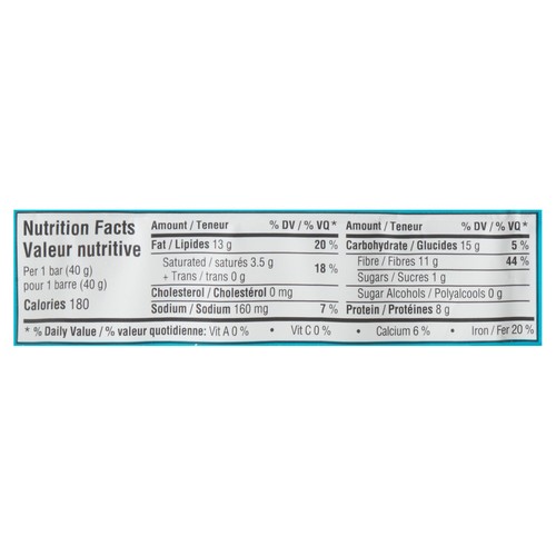 Love Good Fats Nut Bar Chewy Nutty Dark Chocolate Sea Salt & Almond Bar 12 x 40 g