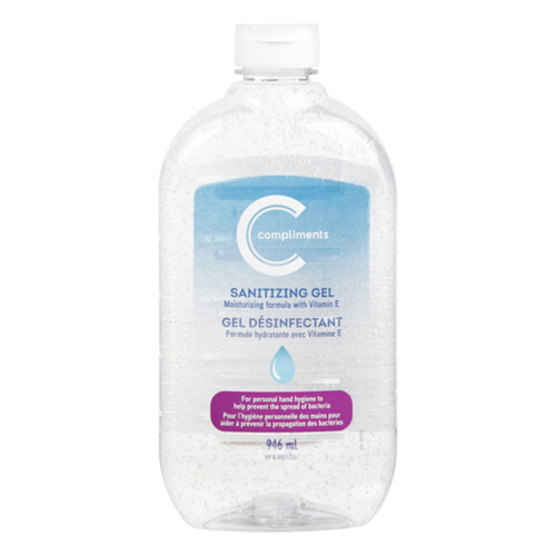 Compliments Vit E Sanitizing Gel 946 ml