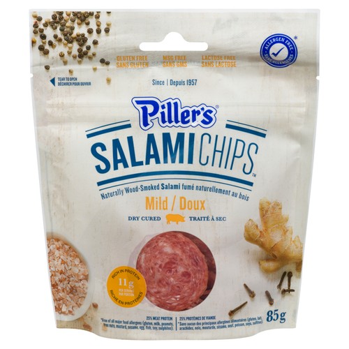 Piller's Salami Chips Mild 85 g