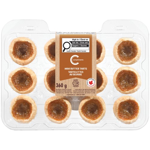 Compliments Butter Tarts Mini 360 g