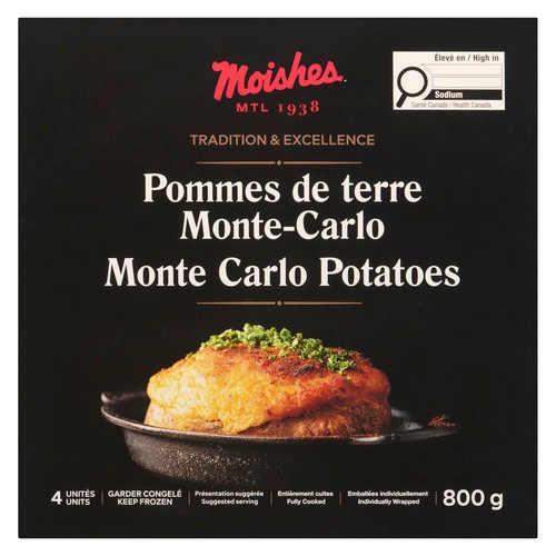Moishes Monte Carlo Frozen Potato 800 g