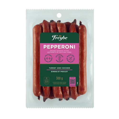 Freybe Smoked Sausage Sticks Pepperoni Turkey & Chicken 300 g