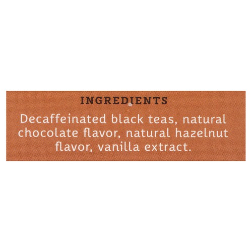 Stash Caffeine-Free Black Tea Decaf Chocolate Hazelnut 18 Tea Bags