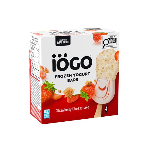 IOGO Frozen Yogurt Bars Strawberry Cheesecake 320 ml