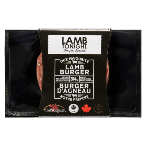 SunGold Frozen Lamb Burger 284 g