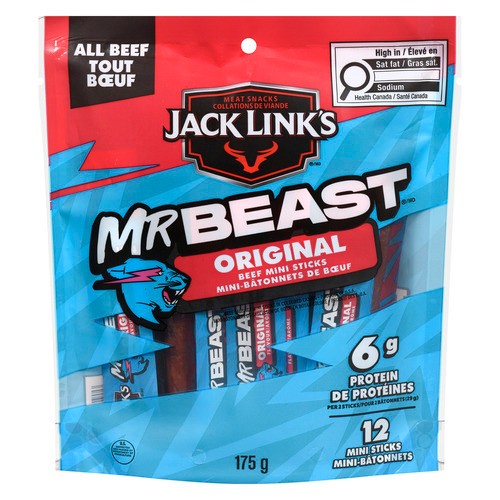 Jack Link's Mini Beef Sticks Original 175 g