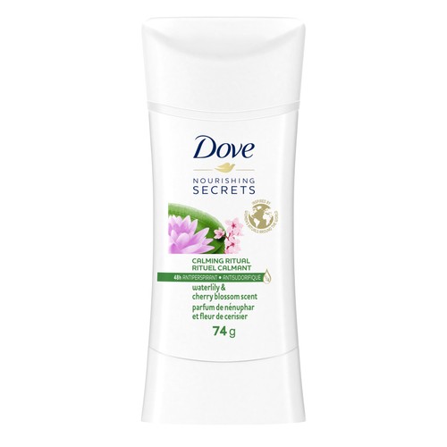 Dove Nourishing Secrets Antiperspirant Stick For Women Waterlily & Cherry Blossom 74 g