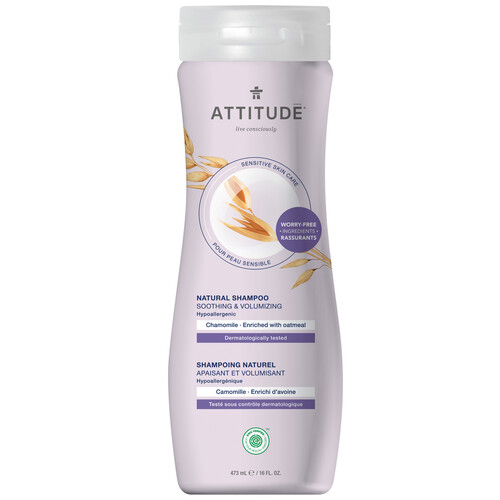 Attitude Sensitive Skin Shampoo Soothing and Volumizing Chamomile 473 ml