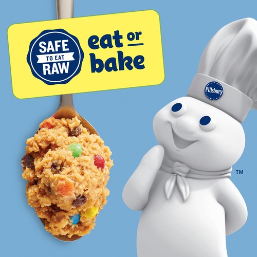 Pillsbury Ready To Bake Cookie Dough Monster Peanut Butter & Chocolate Chips 12 Count 454 g