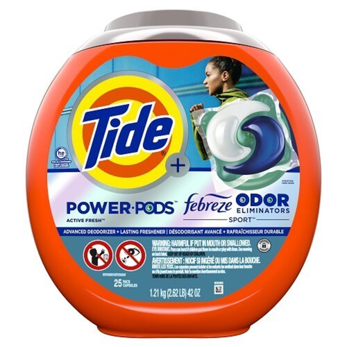 Tide Liquid Laundry Detergent Pods Power Sport 25 Pods 1.21 kg