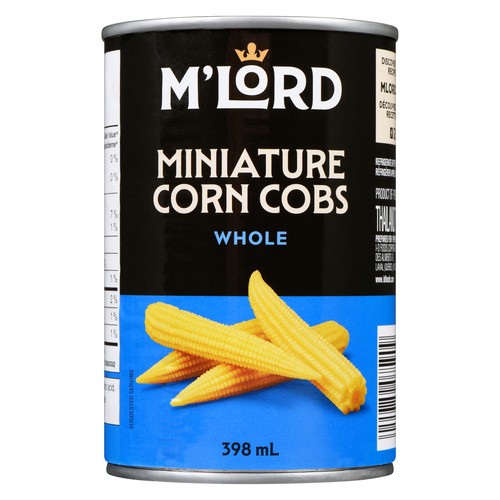 M'Lord Miniature Corn Cobs Whole 398 ml