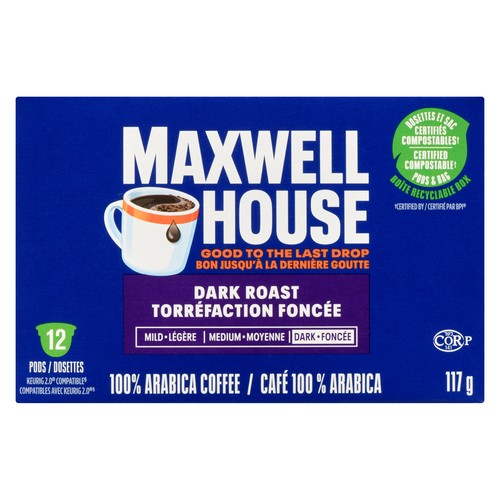 Maxwell House 100% Arabica Coffee Dark Roast 117 g