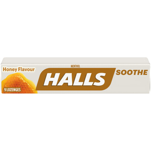 Halls Cough Drops Honey Flavour 9 count
