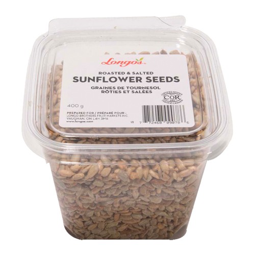 Longo's Roasted Sunflower Seeds Salted 400 g