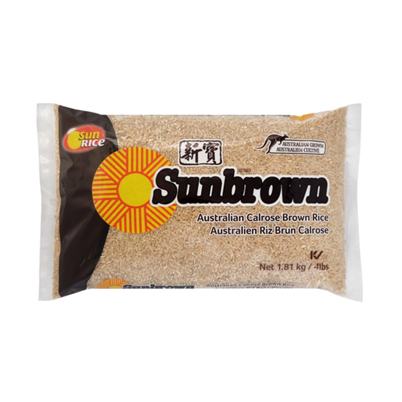 Sunbrown Calrose Brown Rice 1.81 kg - Voilà Online Groceries & Offers