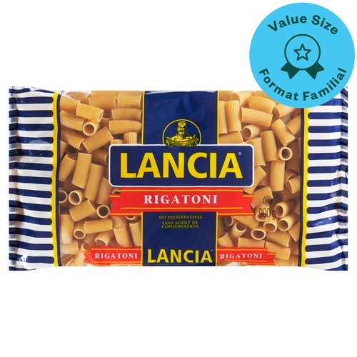 Lancia Pasta Rigatoni Value Size 900 g