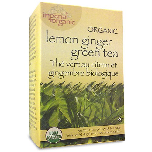 Uncle Lee Organic Green Tea Lemon Ginger 18 EA
