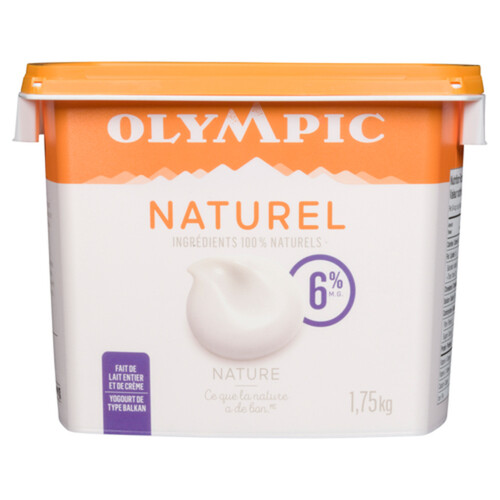 Olympic Natural Yogurt Plain 6% 1.75 kg