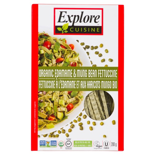 Explore Cuisine Gluten-Free Pasta Fettucine Edamame Mung Bean 200 g