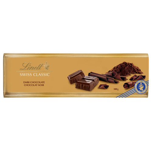Lindt Swiss Classic Dark Chocolate Bar Gold Surfin 300 g