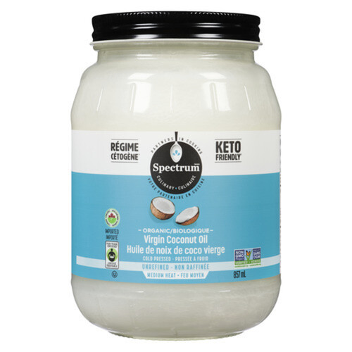 Spectrum Naturals Organic Coconut Oil Virgin 857 ml