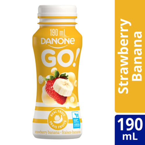 Danone Go! Drinkable Yogurt Strawberry Banana 190 ml