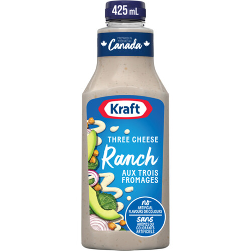 Kraft Salad Dressing Three Cheese Ranch 425 ml