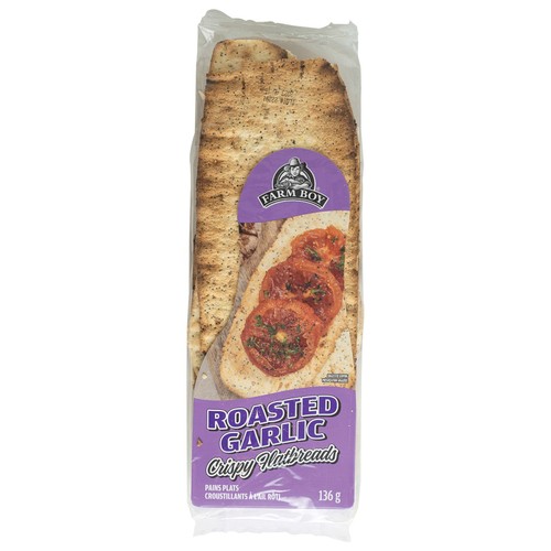 Farm Boy Flat Bread Roasted Garlic 136 g