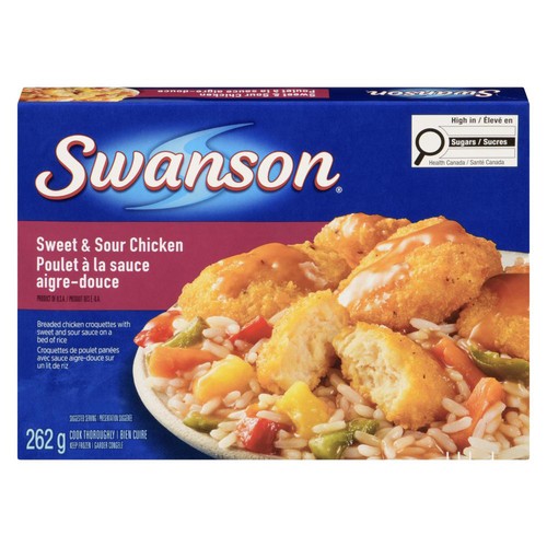 Swanson Frozen Meal Sweet & Sour Chicken 262 g