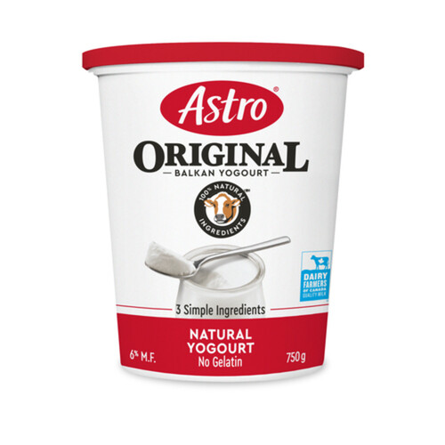 Astro Original Yogurt Plain Balkan 6% 750 g