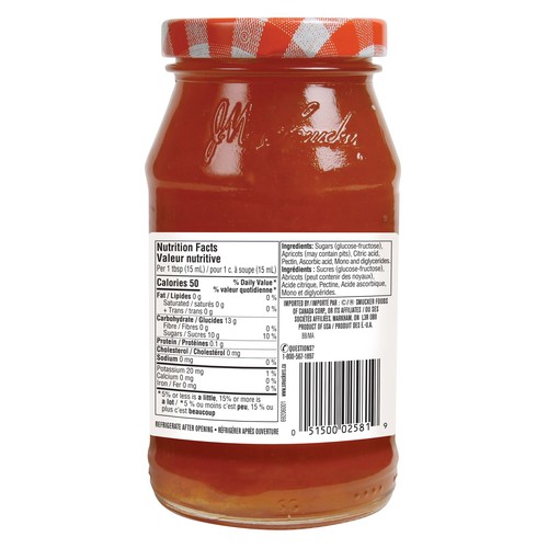 Smucker's Jam Pure Apricot 250 ml