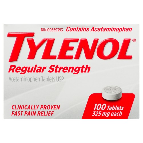 Tylenol Pain Relief Regular Strength 325 mg Tablets 100 EA