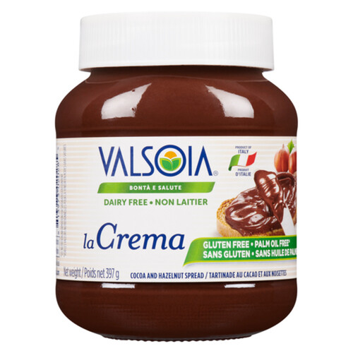 Valsoia Non-Dairy Spread Cocoa & Hazelnut 397 g