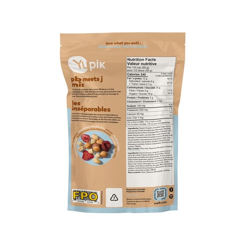 Yupik Snack PB Meets J Mix 136 g