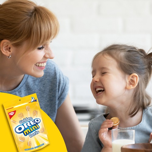 Oreo Mini Sandwich Cookies Golden 200 g