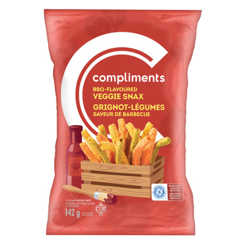 Compliments Veggie Snax BBQ Flavoured 142 g