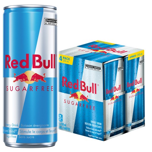 Red Bull Sugar-Free Energy Drink 4 x 250 ml (cans)