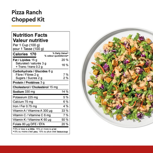 Taylor Farms Salad Kit Pizza Ranch 292 g