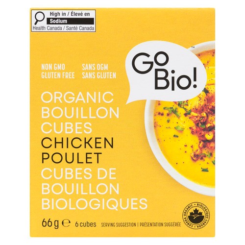GoBio Organic Bouillon Cubes Chicken 66 g